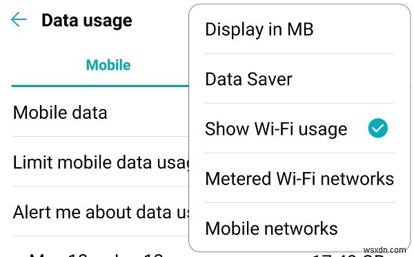 วิธีตั้งค่าการเชื่อมต่อ Wi-Fi แบบมีมิเตอร์บน Android 