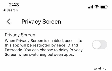 วิธีเพิ่มการตรวจสอบความถูกต้องของ Face ID ให้กับแอป Google Drive บน iOS 