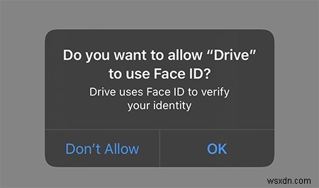 วิธีเพิ่มการตรวจสอบความถูกต้องของ Face ID ให้กับแอป Google Drive บน iOS 