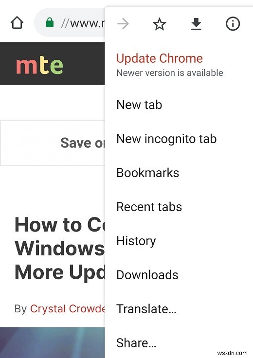 วิธีพิมพ์เป็น PDF จาก Chrome สำหรับ Android 