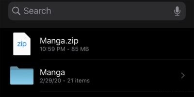 วิธี Zip และ Unzip ไฟล์ในแอพไฟล์ iOS 