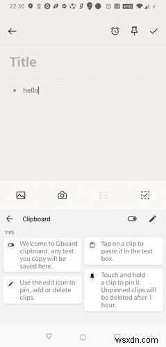 วิธีคัดลอกและวางข้อความโดยใช้คลิปบอร์ด Gboard ใน Android 