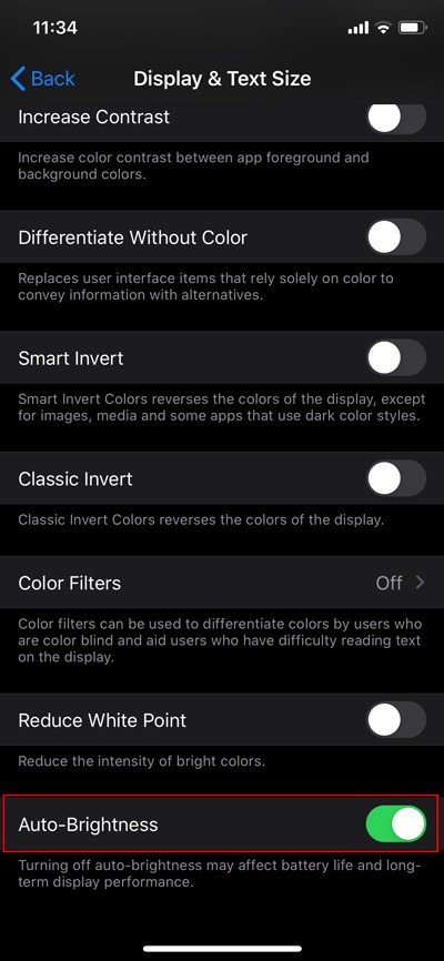 วิธีปิดการใช้งานความสว่างอัตโนมัติใน iOS 