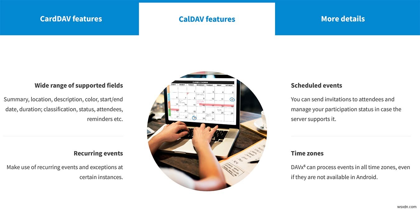 วิธีซิงค์ CalDAV และ CardDAV กับ Android 