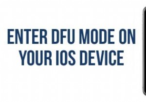 วิธีทำให้ iPhone/iPad ของคุณเข้าสู่โหมด DFU สำหรับการกู้คืน 