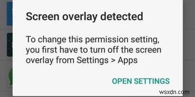 วิธีแก้ไขข้อผิดพลาดที่ตรวจพบการซ้อนทับหน้าจอบน Android 