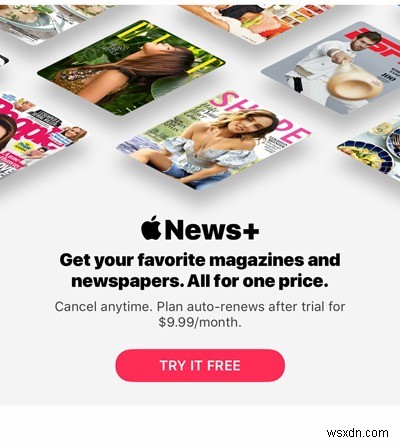 วิธีสมัครสมาชิก Apple News+ บนอุปกรณ์ iOS ของคุณ 