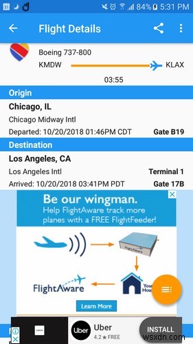 ตรวจสอบเที่ยวบินด้วยแอป Android ฟรี 5 แอป 
