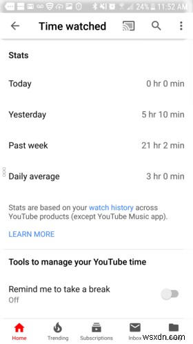 วิธีใช้เครื่องมือ Digital Wellbeing ของ YouTube เพื่อตรวจสอบเวลาหน้าจอของคุณ 