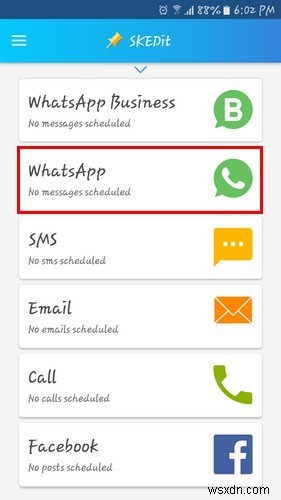 วิธีการกำหนดเวลาข้อความ WhatsApp ที่ใช้งานได้ 