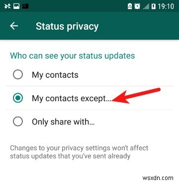 วิธีซ่อนการอัปเดตสถานะ WhatsApp จากบุคคลเฉพาะ 