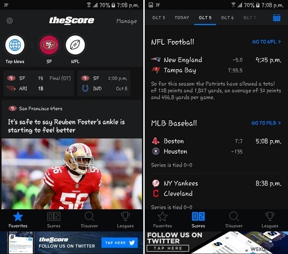 5 แอพ Android ที่ดีที่สุดสำหรับแฟน NFL 