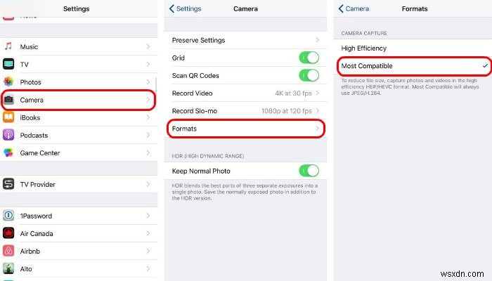 วิธีบังคับให้ iPhone ของคุณใช้ JPG &MP4 แทน HEIF &HEVC 