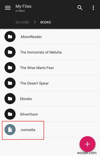 วิธีป้องกันไฟล์ไม่ให้แสดงใน Media Player ใน Android 