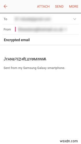 วิธีส่งอีเมลที่เข้ารหัสบน Android 