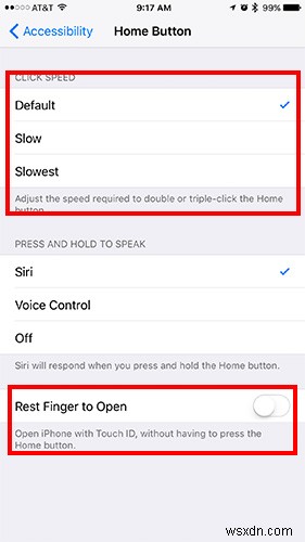 วิธีปรับความเร็วการคลิกปุ่มโฮมบนอุปกรณ์ iOS 