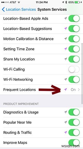 วิธีปิดการใช้งานการติดตามตำแหน่งบ่อยครั้งบน iPhone 