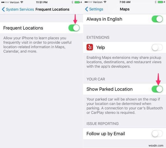 วิธีค้นหาตำแหน่งที่คุณจอดรถด้วย iOS 10 