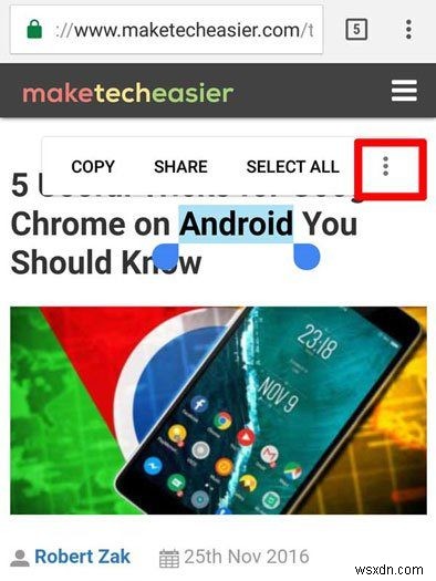 5 เคล็ดลับที่เป็นประโยชน์สำหรับ Google Chrome บน Android ที่คุณควรรู้ 
