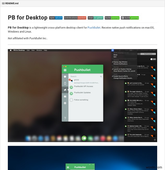 การตั้งค่าไคลเอ็นต์เดสก์ท็อป PushBullet ใน Ubuntu ด้วย PB สำหรับเดสก์ท็อป 