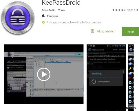 5 แอพคู่หู Keepass ที่ดีที่สุดสำหรับ Android 