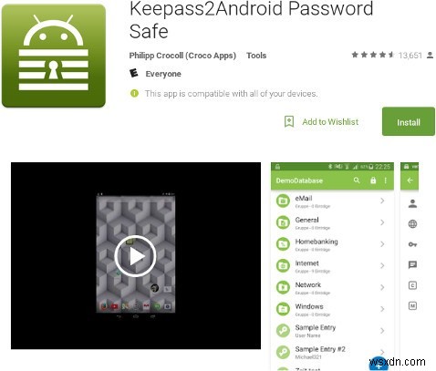 5 แอพคู่หู Keepass ที่ดีที่สุดสำหรับ Android 