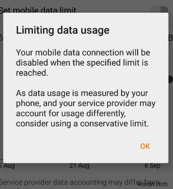 วิธีตั้งค่าขีด จำกัด การใช้ข้อมูลบน Android 
