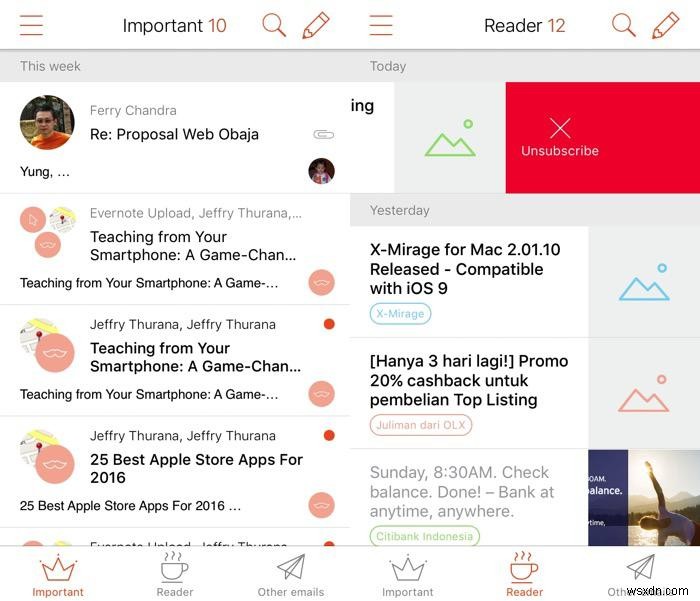 ทางเลือกแปดทางสำหรับแอพ Mailbox Email บน iOS 