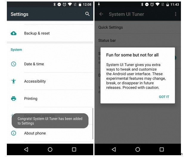 วิธีเพิ่ม System UI Tuner ใน Android 6.0 Marshmallow 