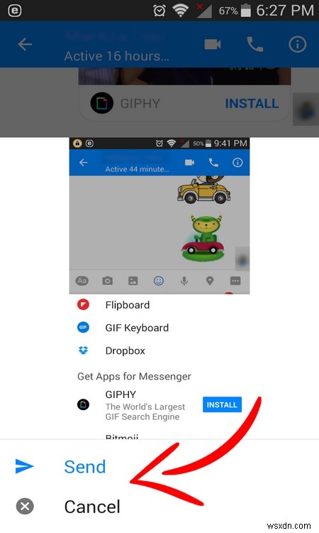 วิธีส่งไฟล์ Dropbox ใน Facebook Messenger 