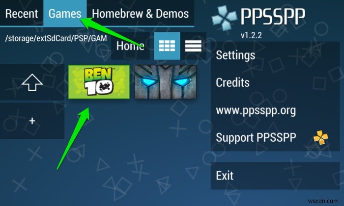 จำลอง PSP บน Android 