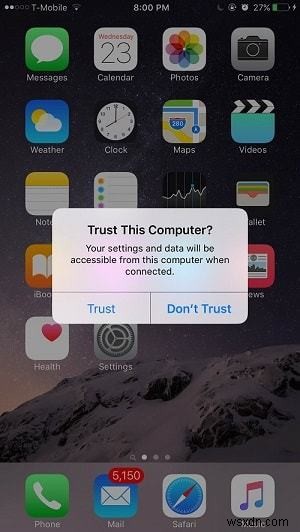 วิธีเชื่อถือและไม่ไว้วางใจคอมพิวเตอร์บน iPhone และ iPad 