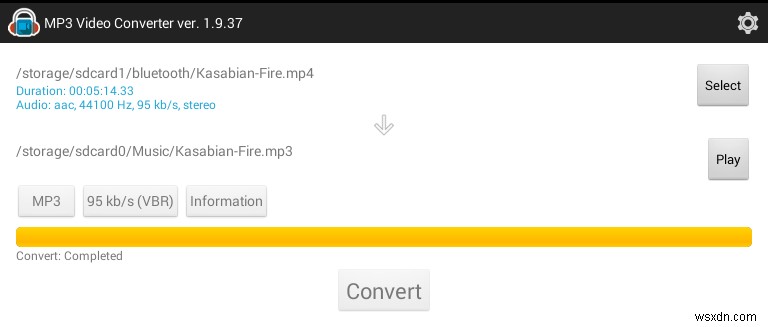 วิธีแปลงวิดีโอเป็นเสียงบน Android ด้วย MP3 Video Converter 