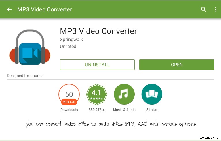 วิธีแปลงวิดีโอเป็นเสียงบน Android ด้วย MP3 Video Converter 