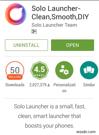 Solo Launcher:ตัวเปิดหน้าแรกที่กำหนดค่าได้สูงสำหรับ Android 
