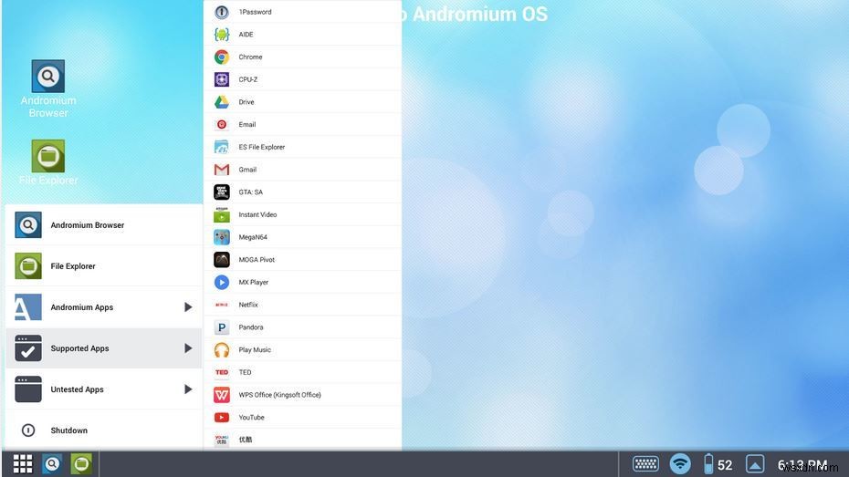 Andromium OS:เปลี่ยนโทรศัพท์ Android ของคุณให้เป็นเดสก์ท็อปเต็มรูปแบบ 