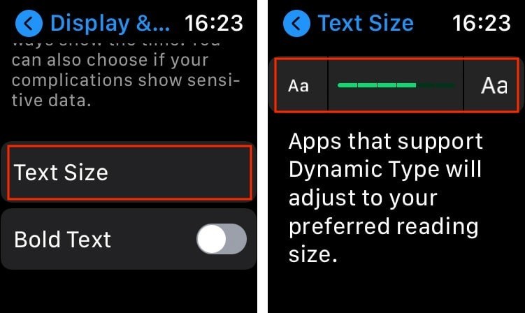 วิธีเพิ่มขนาดตัวอักษรบน Apple Watch ของคุณ 