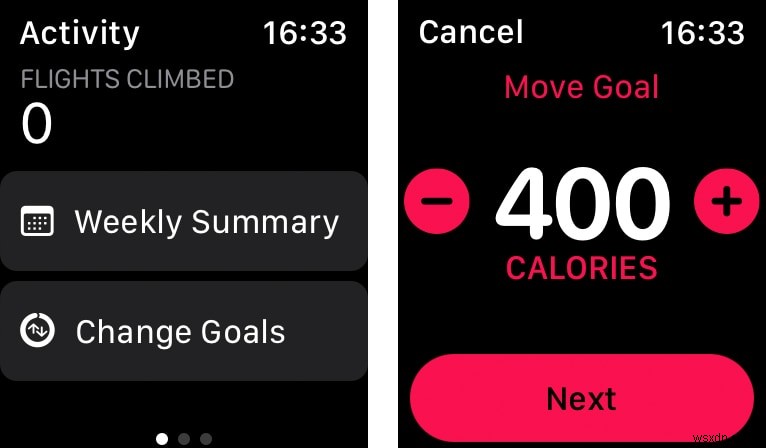 วิธีเปลี่ยนเป้าหมายการเคลื่อนไหว การออกกำลังกาย และการยืนบน Apple Watch 