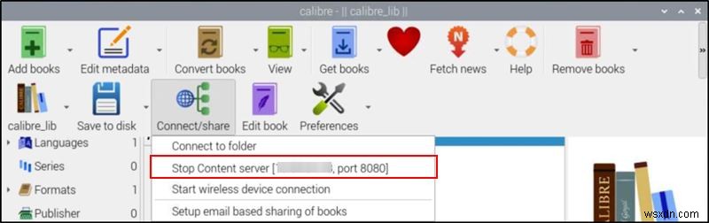 วิธีการติดตั้ง Calibre Content Server ใน Raspberry Pi 