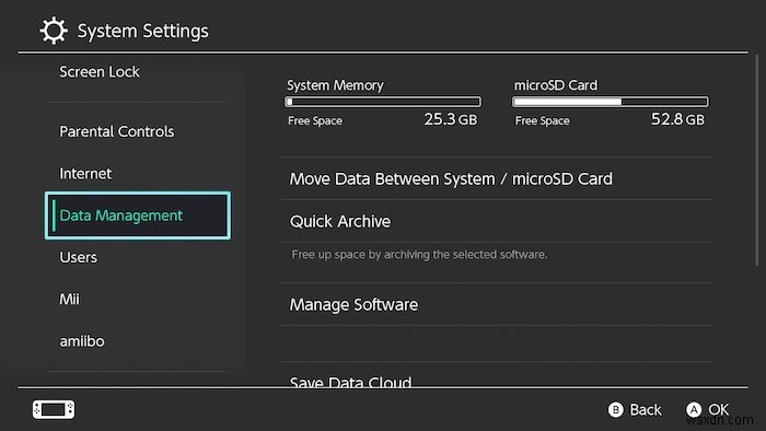 วิธีย้ายเกม Nintendo Switch ไปยังการ์ด SD 