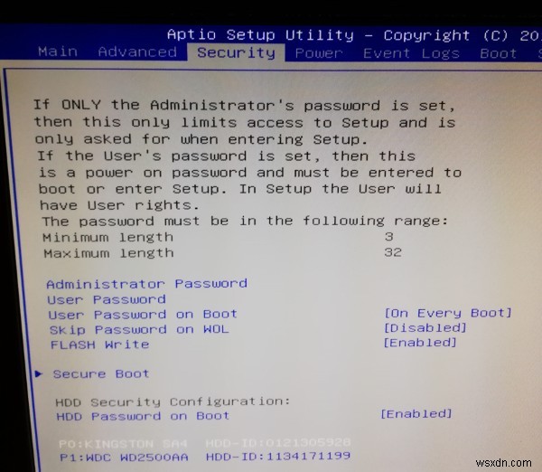 วิธีการใช้รหัสผ่านป้องกันฮาร์ดดิสก์ของคุณจาก BIOS/UEFI 