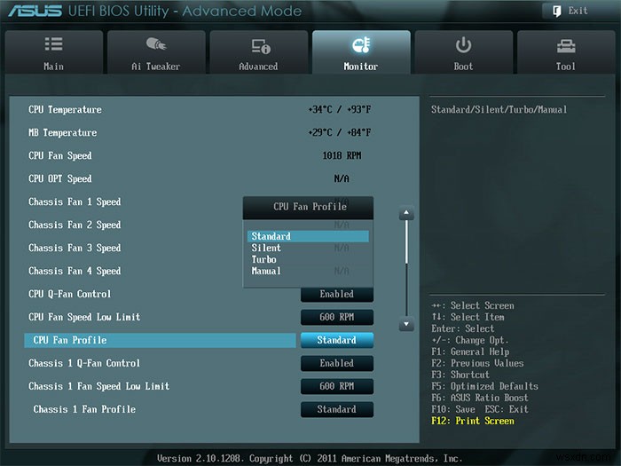 อธิบายการตั้งค่า BIOS ทั่วไป 