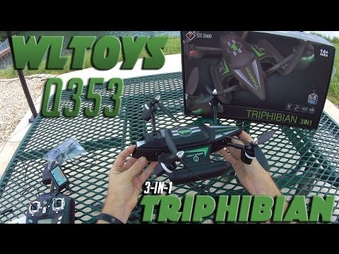 WLtoys Q353 Triphibian Quadcopter – รีวิวและแจกฟรี 