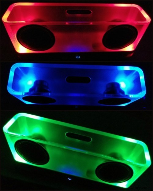 ลำโพง Bluetooth โปร่งใสสวยงามพร้อมรีวิว Super Bass 