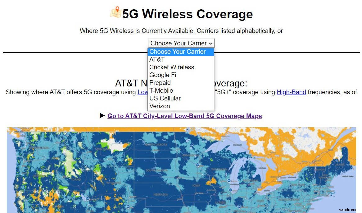 วิธีตรวจสอบความครอบคลุม 5G ในพื้นที่ของคุณ 