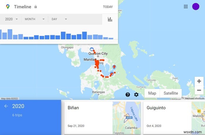 วิธีการแสดงประวัติตำแหน่ง Google ของคุณเป็นภาพ