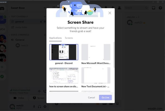 วิธีแชร์หน้าจอบน Discord บนมือถือและพีซี