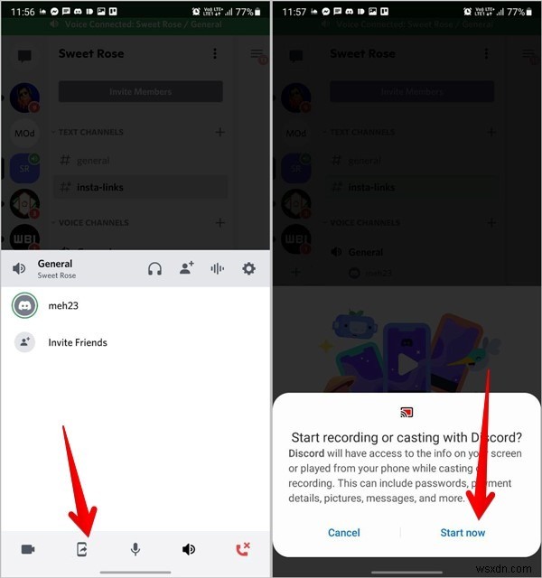 วิธีแชร์หน้าจอบน Discord บนมือถือและพีซี