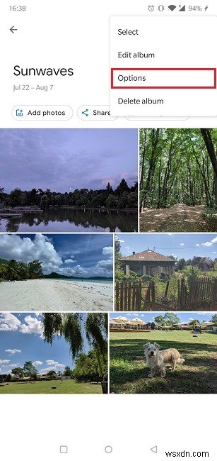 วิธีปิดการแชร์ลิงก์ใน Google Photos 