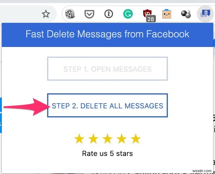 วิธีการลบข้อความจำนวนมากจาก Facebook Messenger